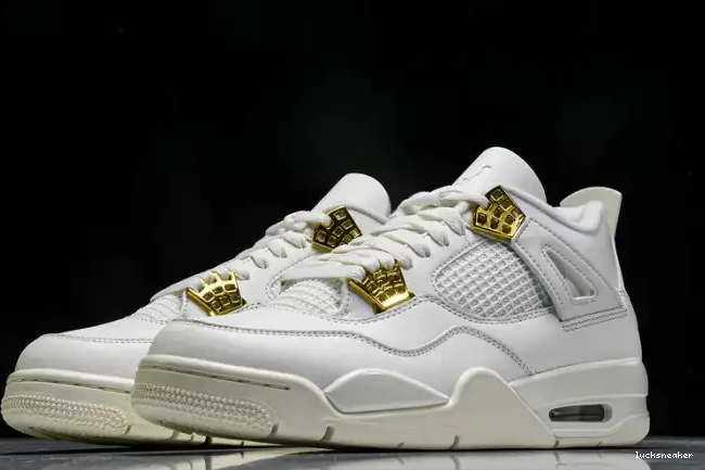 Reps LUCY Gold Jordan 4 Retro AQ9129-170 Metallic 0622